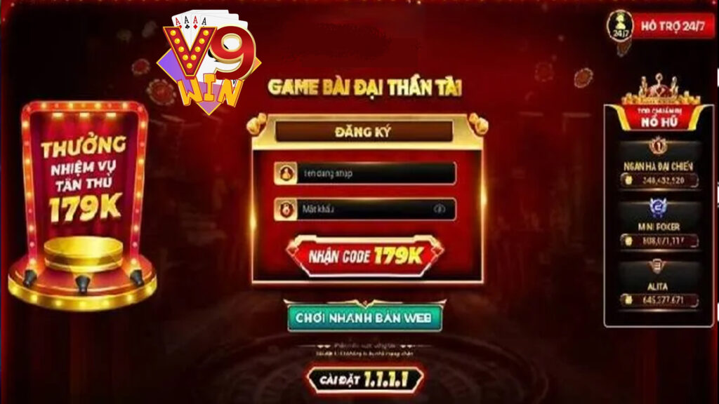 Hướng Dẫn Đăng Ký Và Rút Tiền Thưởng Tại V9Win Trong 2025